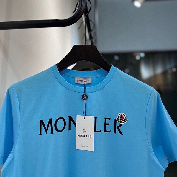 速達発送モンクレール レプリカ ロゴ コットン クルーネック Tシャツ moe21788